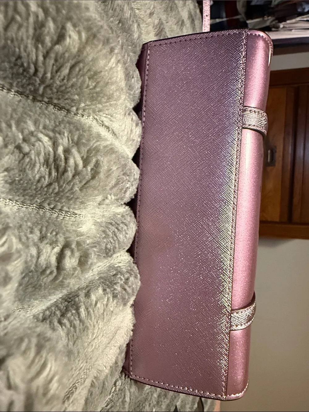 kate spade Metallic lavender Mini Tote Bag